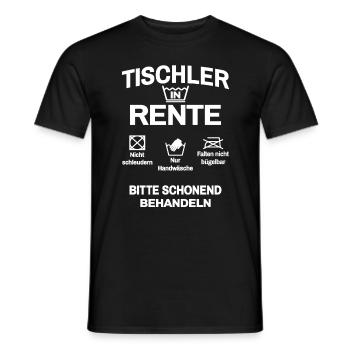 Tischler in Rente - Männer T-Shirt - Schwarz - Vorne - AI Model Male 178 light (178cm)