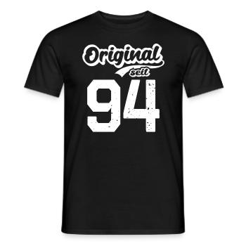 28. Geburtstag Original seit 1994 28 Jahre - Männer T-Shirt - Schwarz - Vorne - AI Model Male 178 light (178cm)