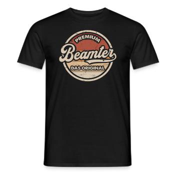 Beamter Original Beamtin Beamte - Männer T-Shirt - Schwarz - Vorne - AI Model Male 178 light (178cm)