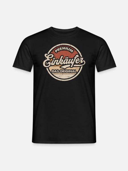 Einkäufer Original Vintage Einkauf - Männer T-Shirt - Schwarz