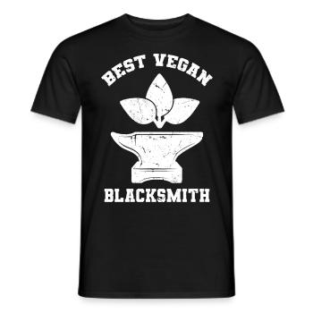 Forger végétalien - T-shirt homme - noir - Devant - AI Model Male 178 light (178cm)