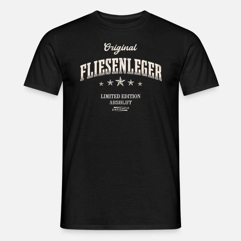 Fliesenleger Limited Edition - Männer T-Shirt - Schwarz