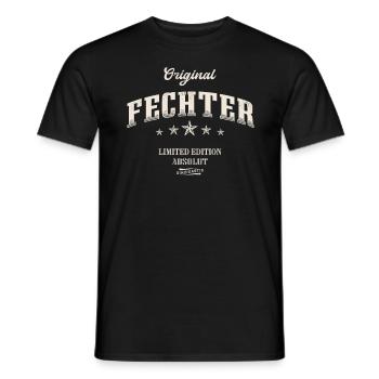 Fechter Limited Edition Fechten Fechtsport - Männer T-Shirt - Schwarz - Vorne - AI Model Male 178 light (178cm)