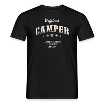 Camper Limited Edition Wohnwagen Lustiges Camping - Männer T-Shirt - Schwarz - Vorne - AI Model Male 178 light (178cm)