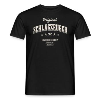 Schlagzeuger Limited Edition Drummer Schlagzeug - Männer T-Shirt - Schwarz - Vorne - AI Model Male 178 light (178cm)