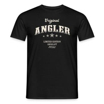 Angler Limited Edition Angeln Lustiges Fischer - Männer T-Shirt - Schwarz - Vorne - AI Model Male 178 light (178cm)