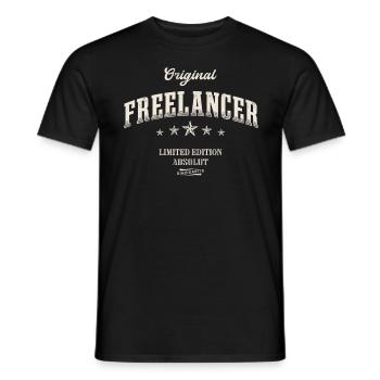 Freelancer Limited Edition Freelancing - Männer T-Shirt - Schwarz - Vorne - AI Model Male 178 light (178cm)