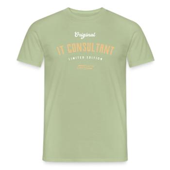 IT Consultant Limited Edition - Männer T-Shirt - Sage - Vorne - AI Model Male 178 light (178cm)