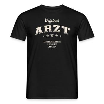 Arzt Limited Edition Mediziner - Männer T-Shirt - Schwarz - Vorne - AI Model Male 178 light (178cm)