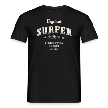 Surfer Limited Edition Surfing - Männer T-Shirt - Schwarz - Vorne - AI Model Male 178 light (178cm)
