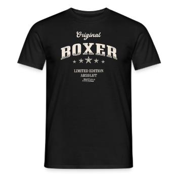 Boxer Limited Edition Boxen - Männer T-Shirt - Schwarz - Vorne - AI Model Male 178 light (178cm)