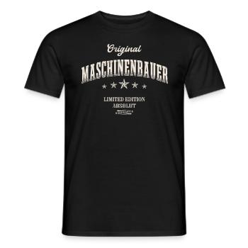 Maschinenbauer Limited Edition Maschinenbau - Männer T-Shirt - Schwarz - Vorne - AI Model Male 178 light (178cm)