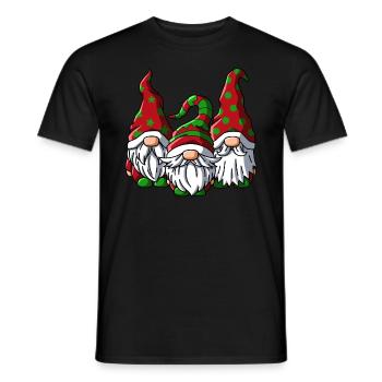 Elves Christmas Design for Family Christmas - Men's T-Shirt - black - Front - AI Model Male 178 light (178cm)