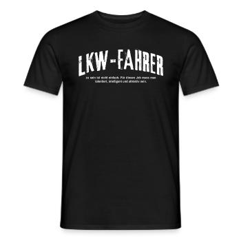 LKW Fahrer Spruch Trucker Lustiges LKW - Männer T-Shirt - Schwarz - Vorne - AI Model Male 178 light (178cm)