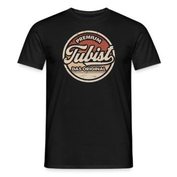 Tubist Original Tuba Tubaspieler - Männer T-Shirt - Schwarz - Vorne - AI Model Male 178 light (178cm)