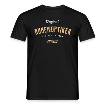 Augenoptiker Limited Edition - Männer T-Shirt - Schwarz - Vorne - AI Model Male 178 light (178cm)