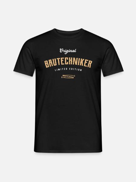 Bautechniker Limited Edition Bautechnik - Männer T-Shirt - Schwarz