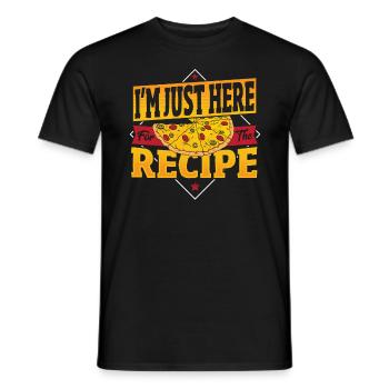 Pizza Making Design für die nächste Pizza Party - Männer T-Shirt - Schwarz - Vorne - AI Model Male 178 light (178cm)