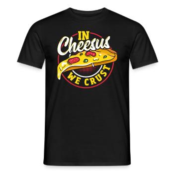 Pizza Making Design für die nächste Pizza Party - Männer T-Shirt - Schwarz - Vorne - AI Model Male 178 light (178cm)
