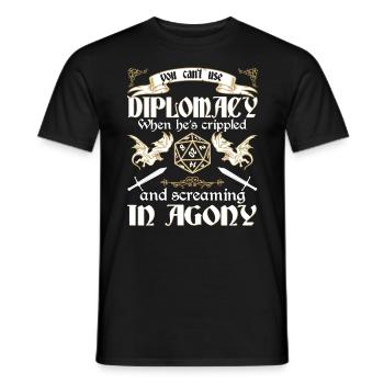 RPG-RPG-Tabletop-Rollenspiele Gamer-Rollenspiel - Männer T-Shirt - Schwarz - Vorne - AI Model Male 178 light (178cm)
