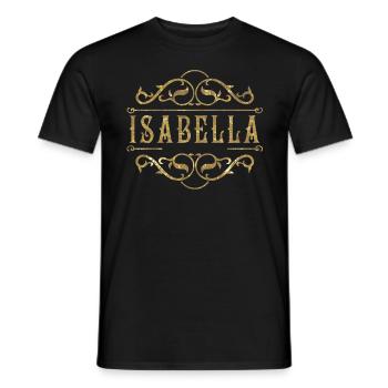 Isabella gold - Men's T-Shirt - black - Front - AI Model Male 178 light (178cm)
