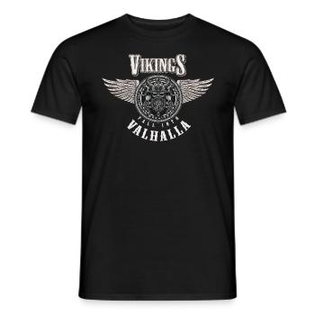 Crâne viking | Cadeau pour les fans de Viking - T-shirt homme - noir - Devant - AI Model Male 178 light (178cm)