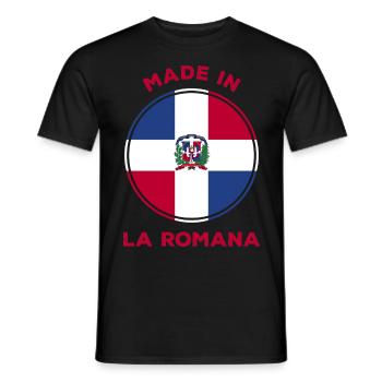 La Romana Dominikanische Republik - Männer T-Shirt - Schwarz - Vorne - AI Model Male 178 light (178cm)