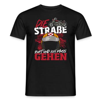Motorcycle, Motorcycle Helmet, Motorcycle Clothing, Best - Men's T-Shirt - black - Front - AI Model Male 178 light (178cm)