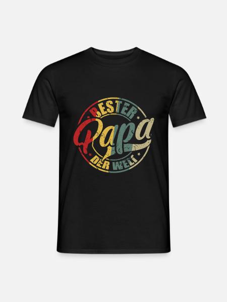 Bester Papa Der Welt Bester Papa - Männer T-Shirt - Schwarz