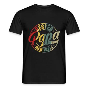 Bester Papa Der Welt Bester Papa - Männer T-Shirt - Schwarz - Vorne - AI Model Male 178 light (178cm)
