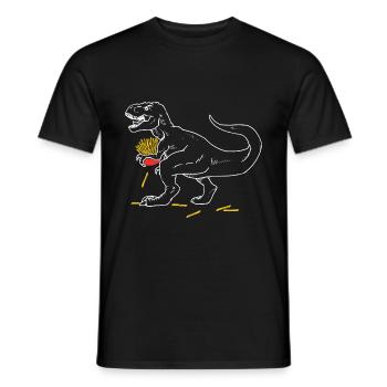 Pommes Frites Pommes Liebhaber Fast Food Pommes Ge - Männer T-Shirt - Schwarz - Vorne - AI Model Male 178 light (178cm)