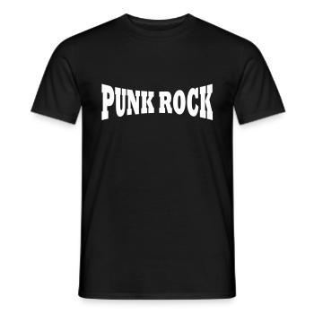 Punk rock logo - T-shirt homme - noir - Devant - AI Model Male 178 light (178cm)