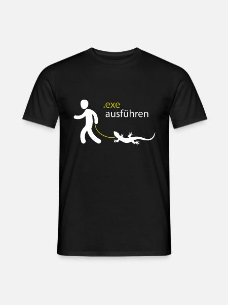 .exe ausführen ADMIN - Männer T-Shirt - Schwarz