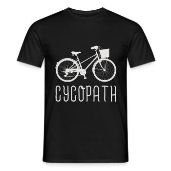 Cycopath Damen Frauen Fahrrad Fahrrad Cycopath - Männer T-Shirt - Schwarz - Vorne - AI Model Male 178 light (178cm)