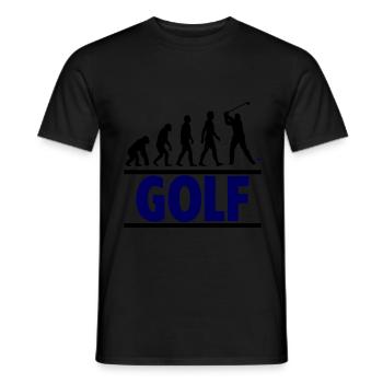 Golf Evolution Sport Swing - Men's T-Shirt - black - Front - AI Model Male 178 light (178cm)