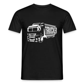 LKW Fahrer - Männer T-Shirt - Schwarz - Vorne - AI Model Male 178 light (178cm)