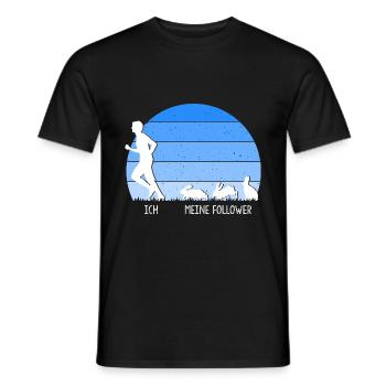 Ich Meine Follower Kaninchen Hasen Häschen Hase - Männer T-Shirt - Schwarz - Vorne - AI Model Male 178 light (178cm)