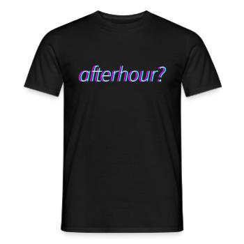 Afterhour Techno Rave Festival Electro Music Raver - T-shirt homme - noir - Devant - AI Model Male 178 light (178cm)