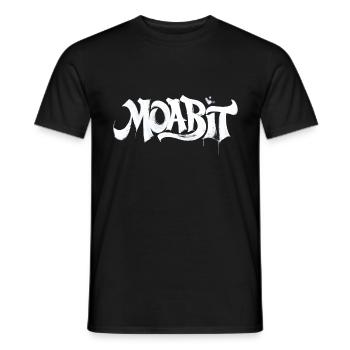 Moabit Graffiti Design - Urban Street Art Style - Men's T-Shirt - black - Front - AI Model Male 178 light (178cm)