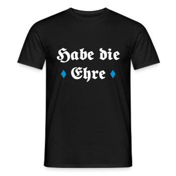 Habe die Ehre bayerischer Spruch Geschenk - Männer T-Shirt - Schwarz - Vorne - AI Model Male 178 light (178cm)