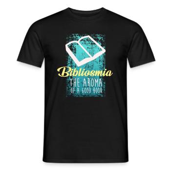 bibliosma the aroma of a good book - Männer T-Shirt - Schwarz - Vorne - AI Model Male 178 light (178cm)