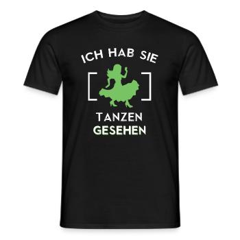 je l’ai vu danser fille 2 - T-shirt homme - noir - Devant - AI Model Male 178 light (178cm)