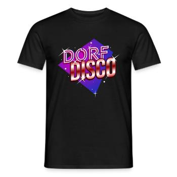 Dorfdisko - Männer T-Shirt - Schwarz - Vorne - AI Model Male 178 light (178cm)