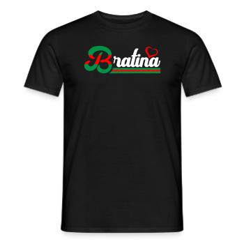 Bratina Bratan Russia - Men's T-Shirt - black - Front - AI Model Male 178 light (178cm)