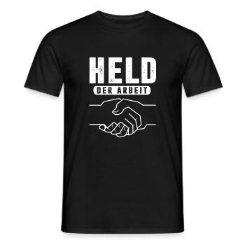 Held der Arbeit DDR Ostdeutschland - Männer T-Shirt - Schwarz - Vorne - AI Model Male 178 light (178cm)