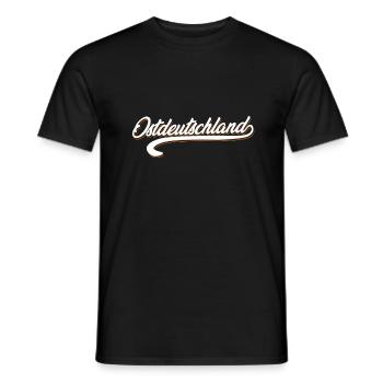 DDR Ostdeutschland - Männer T-Shirt - Schwarz - Vorne - AI Model Male 178 light (178cm)