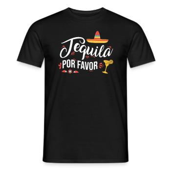 Tequila Por Favor - Men's T-Shirt - black - Front - AI Model Male 178 light (178cm)