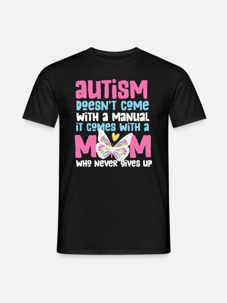 Autismi Äiti Autismi Tietoisuus Autismi Supersankari - Miesten T-paita - musta