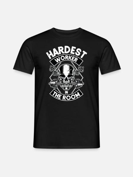 Hardest worker in the room - Men's T-Shirt - black