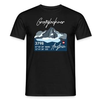 Grossglockner Grossglockner Autriche Autriche montagne - T-shirt homme - noir - Devant - AI Model Male 178 light (178cm)